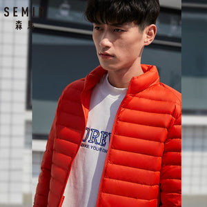 SEMIR 2019 Down Jacket Men Winter Portability Warm 90% White Duck Down Hooded Man Coat jaqueta masculino chaqueta hombre