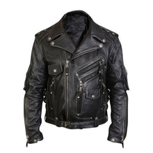 Load image into Gallery viewer, Men&#39;s Luxury Leather Jackets Casual Fashion Stand Collar Motorcycle Jacket New Winter Spring Men Casual Silm Biker Leather Coat
