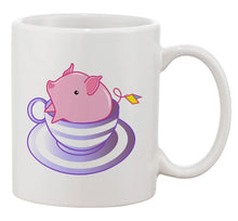 Load image into Gallery viewer, Cute Pig With Pink Bow Personalized Coffee Mug Gift for Mom 11oz
