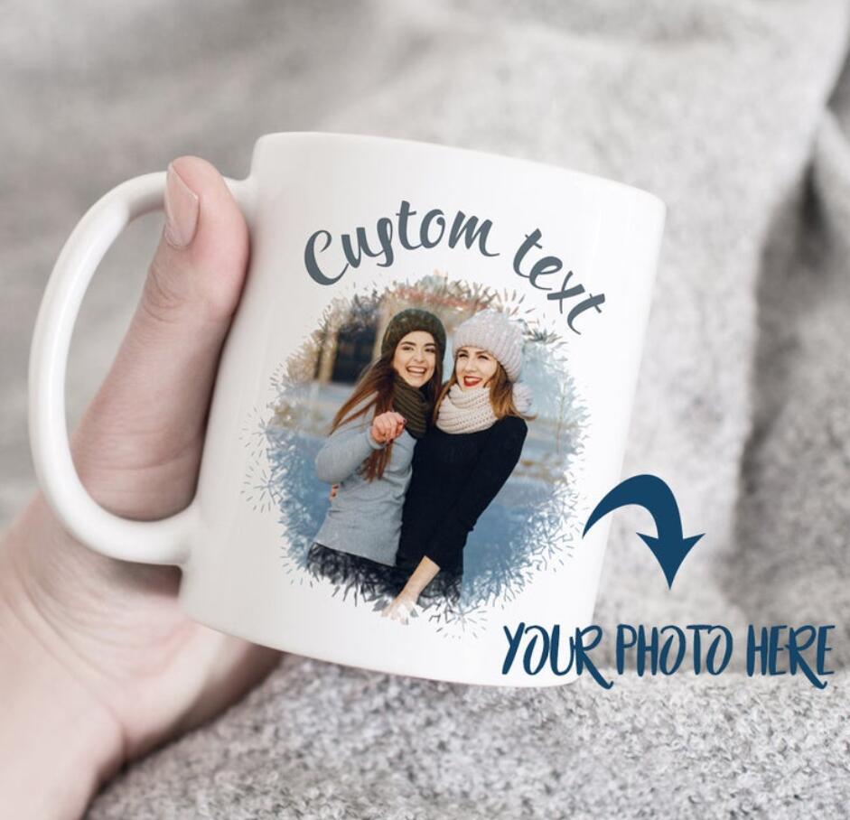 Personalized photo mug, custom birthday anniversary gift, Custom coffee Mug with Your Photo and Text, customize photo mugs